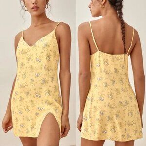 Reformation Marlowe Felicity Mini Dress Spaghetti Strap Womens Size S